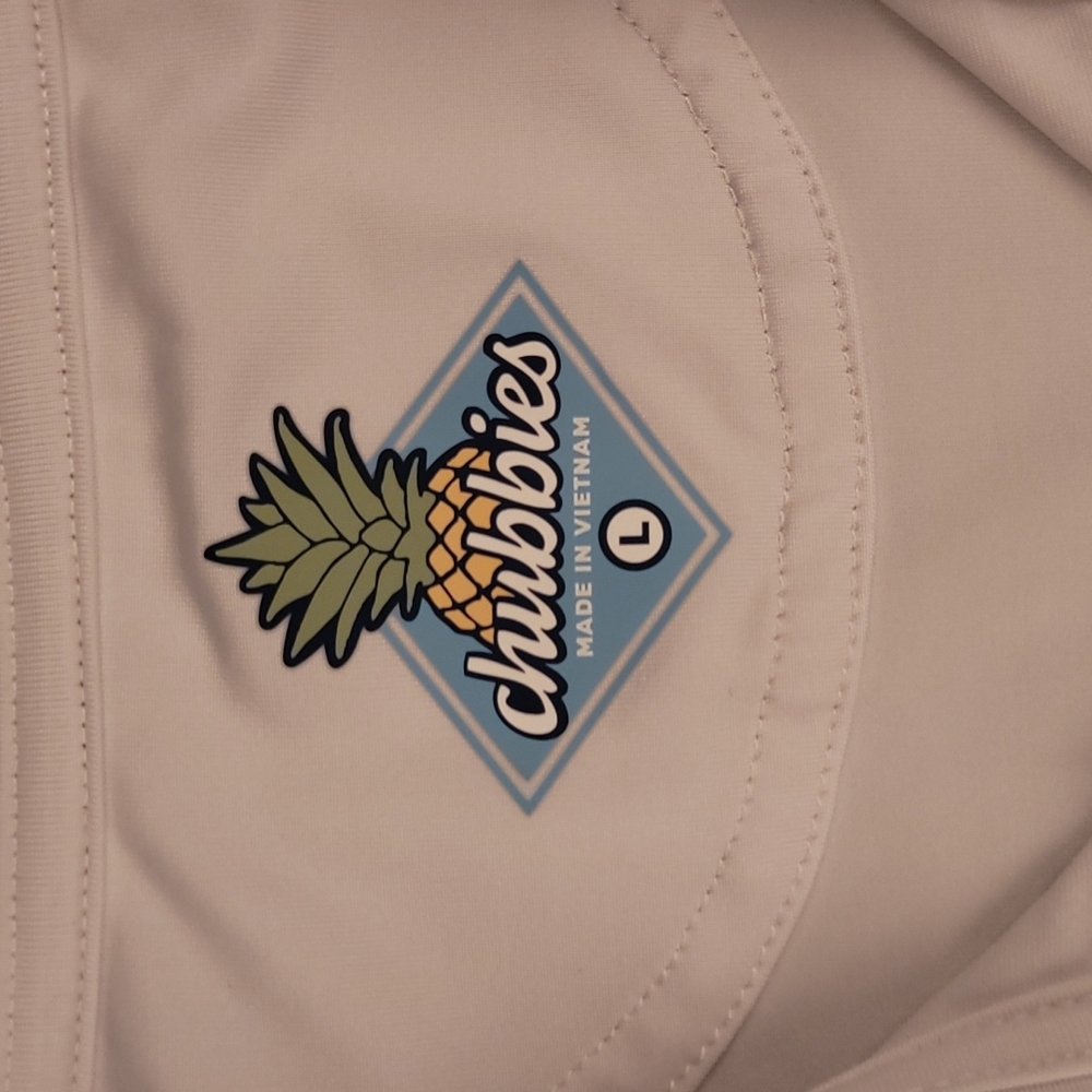 Chubbies Solid White Palm Tree Pattern Summer Lar… - image 5